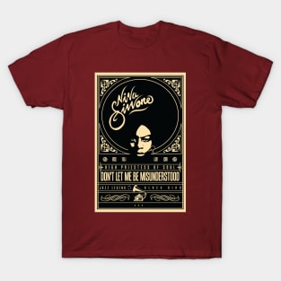 Original Nina Simone Poster by Lorenzo Belmonte T-Shirt